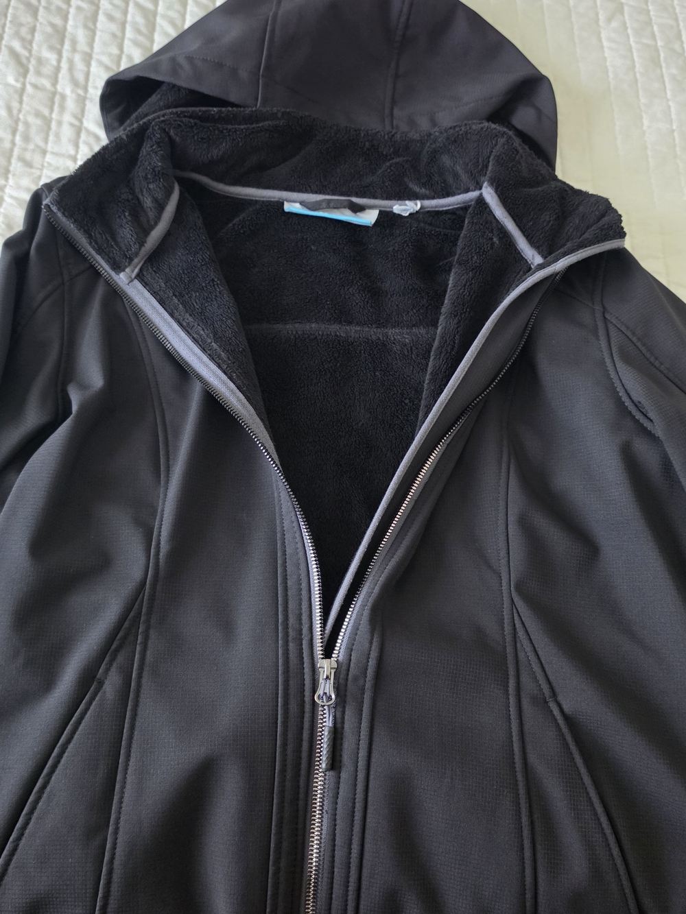 Free Country Women’s Black Faux Fur Lined Softshell Hooded Jacket